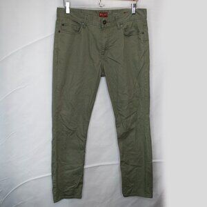 Red Ale Alesbury Slim Straight Pants Mens 32 32x28 Green Stretch Casual T11X